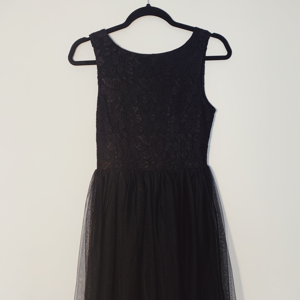 Black Lace Midi Dress